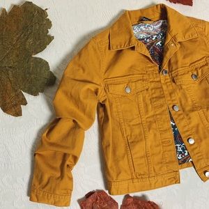 DIVIDED by H&M Mustard Yellow Denim Jacket